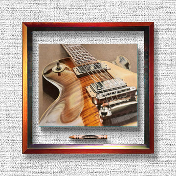 LES PAUL GUITAR Crayon Collectible