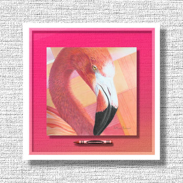 NEW! PRETTY IN PINK "Flamingo" Crayon Collectible