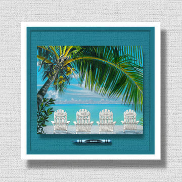 NEW! 4 PERSONALIZED BEACH CHAIRS Crayon Collectible*Chair Color Option