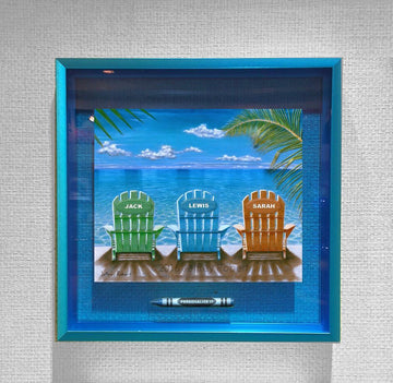 A SATURDAY MATINEE 3 BEACH CHAIRS*OPTION TO PERSONALIZE Crayon Collectible