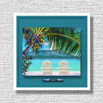 PERSONALIZED BEACH CHAIRS Crayon Collectible *Choose Maui, Waikiki, Beach Lovers