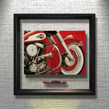 DREAMSICLE (Vintage Harley Motorcycle)  Crayon Collectible