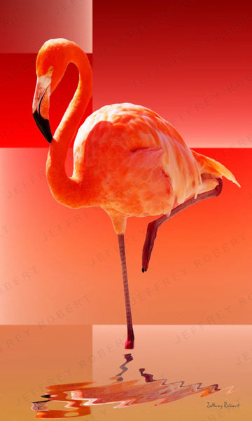 PRETTY FLAMINGO Canvas Giclee Print