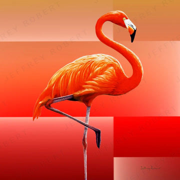 FANCY FLAMINGO Canvas Giclee Print