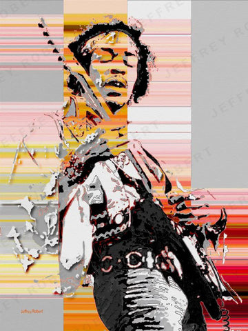 CONTROLLED DISTORTION (JIMI HENDRIX) Canvas Giclee Print