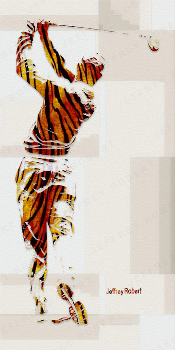 TIGER WOODS Canvas Giclee Print