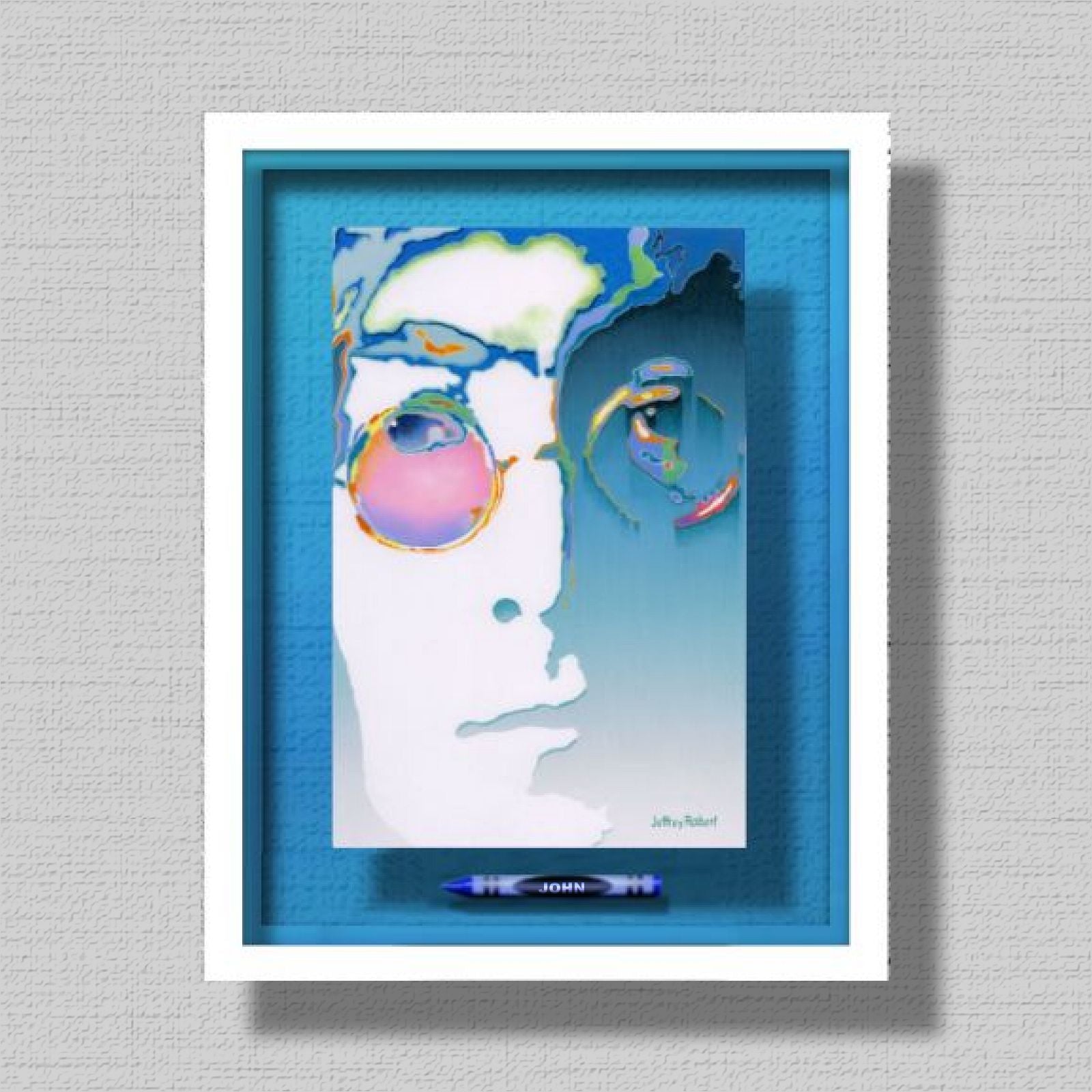 BEATLES Crayon Collectibles-JOHN LENNON 2 Sizes