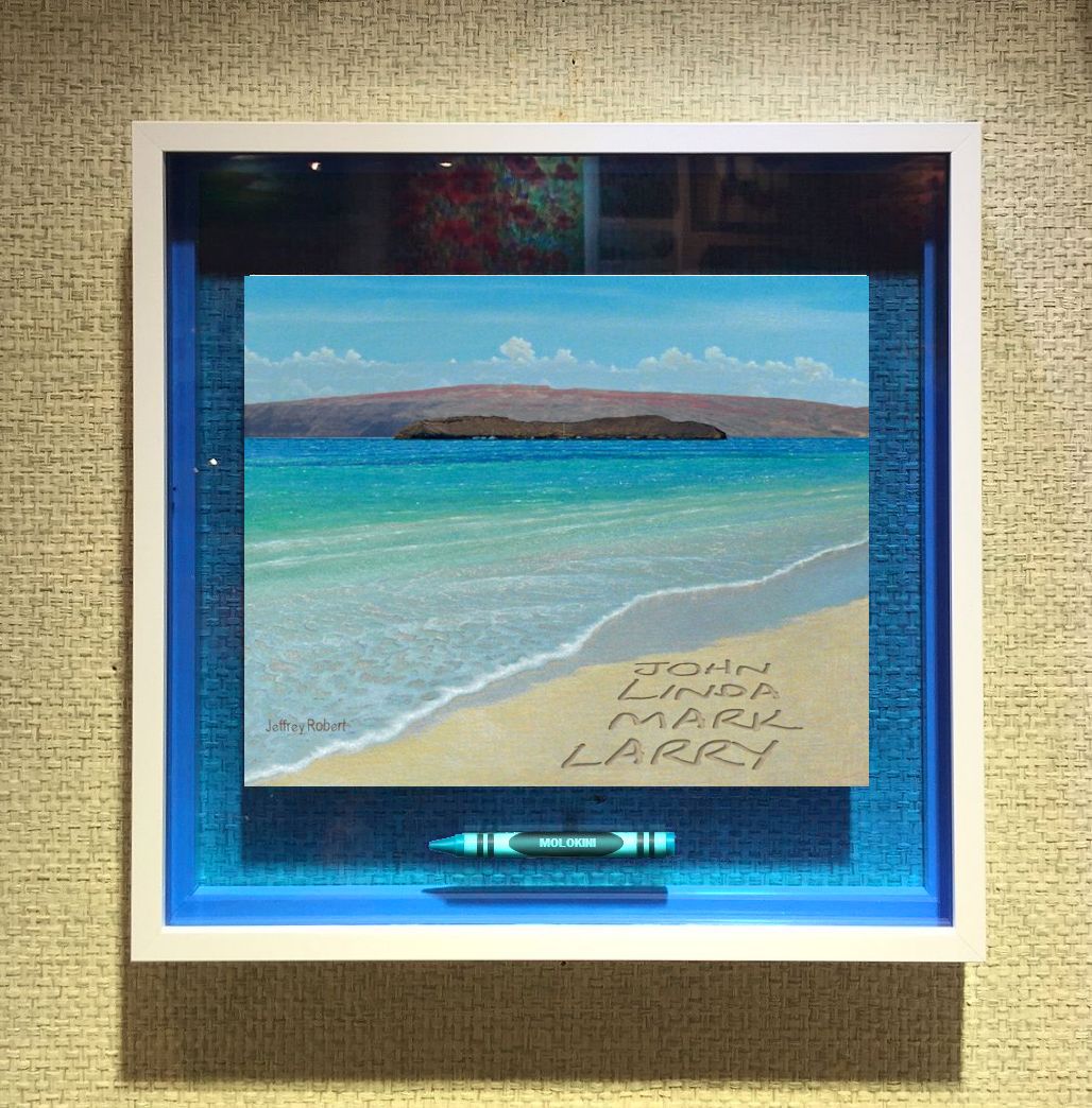 PERSONALIZED NAMES IN THE SAND (2 CHOICES MAUI OR OAHU) Crayon Collectible