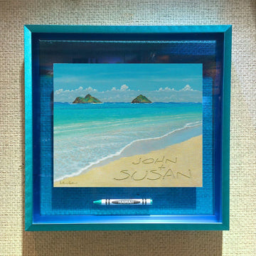 PERSONALIZED NAMES IN THE SAND (2 CHOICES MAUI OR OAHU) Crayon Collectible