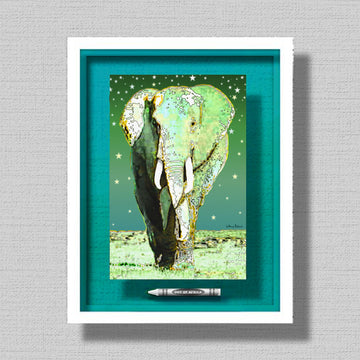 New! OUT OF AFRICA Crayon Collectibles 11x14