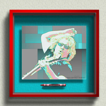Sammy Hagar "RED ROCKER" POP CRAYON ART Crayon Collectible