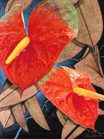 TROPICAL HEARTS (Anthurium tropical flower)