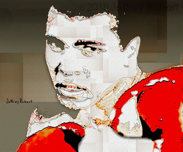 Muhammad Ali "STING LIKE A BEE"  Pop Crayon Art