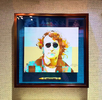 IMAGINE John Lennon POP CRAYON ART Crayon Collectible